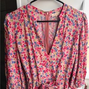 Pink TiMo Floral Midi Dress